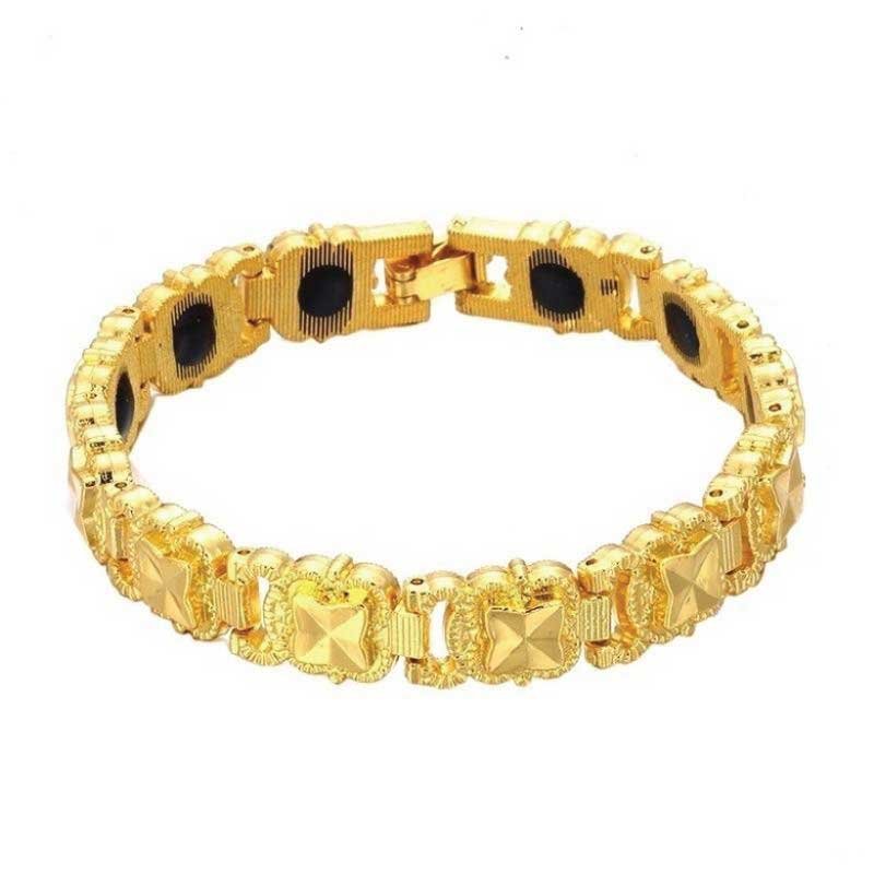 Bracelet Alloy Plating 18k Gold Magnetic Adjustable